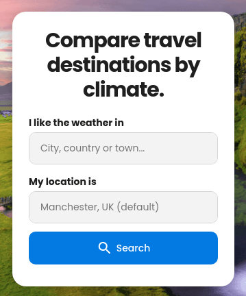 WhereTo - Climate Travel App